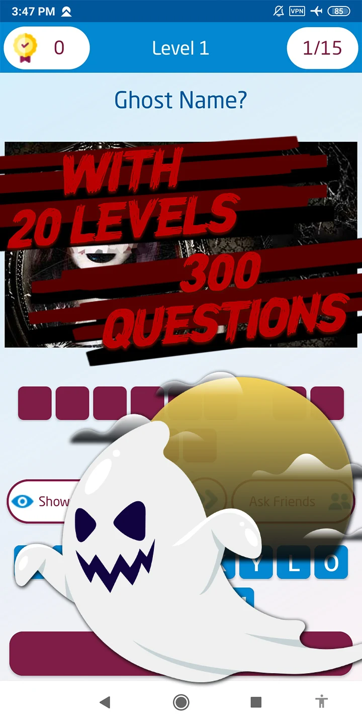 Guess the Ghost Quiz Game screenshot